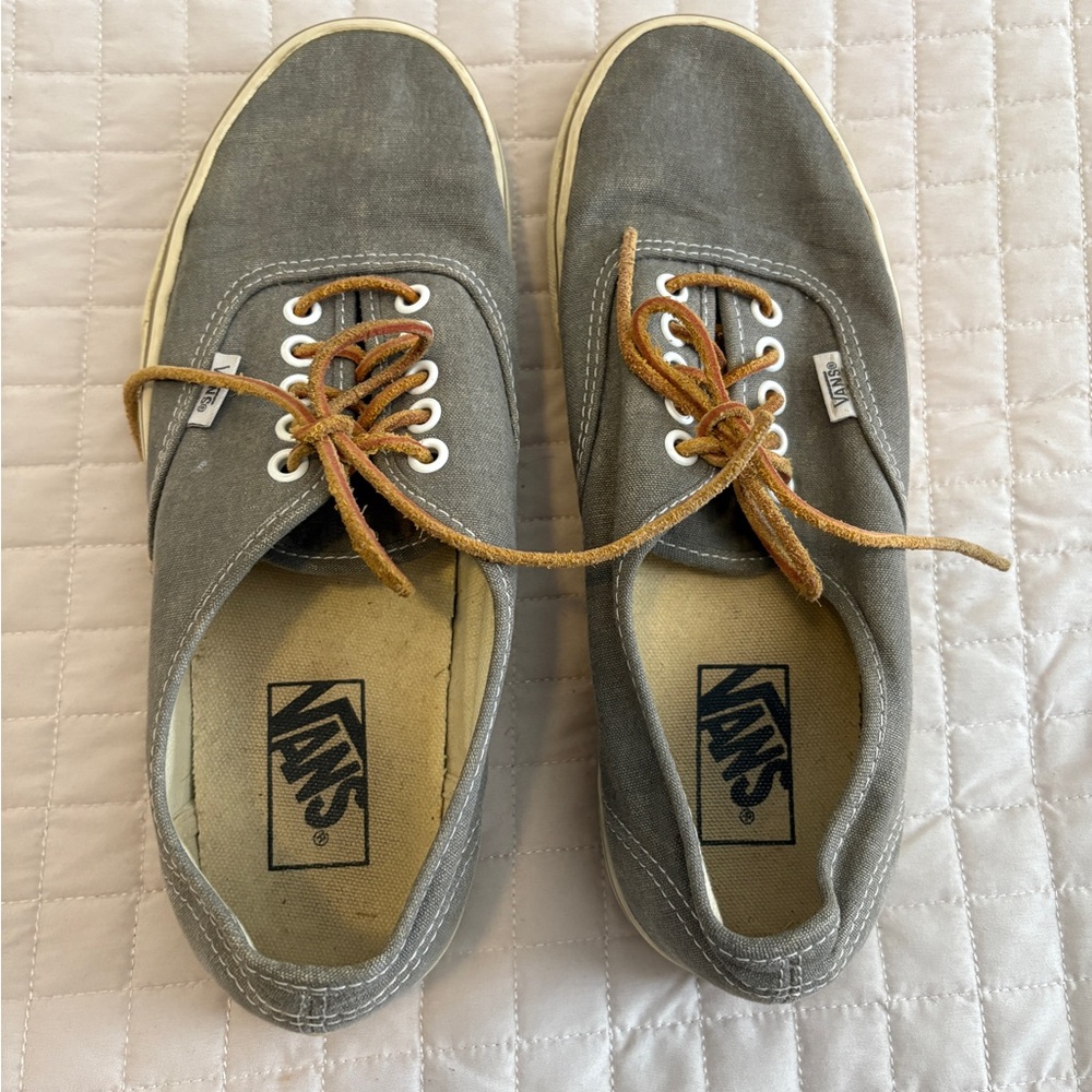 Vans Gray-Blue Canvas Sneakers